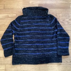 Northern Reflections size XXL petite knit turtleneck sweater, striped